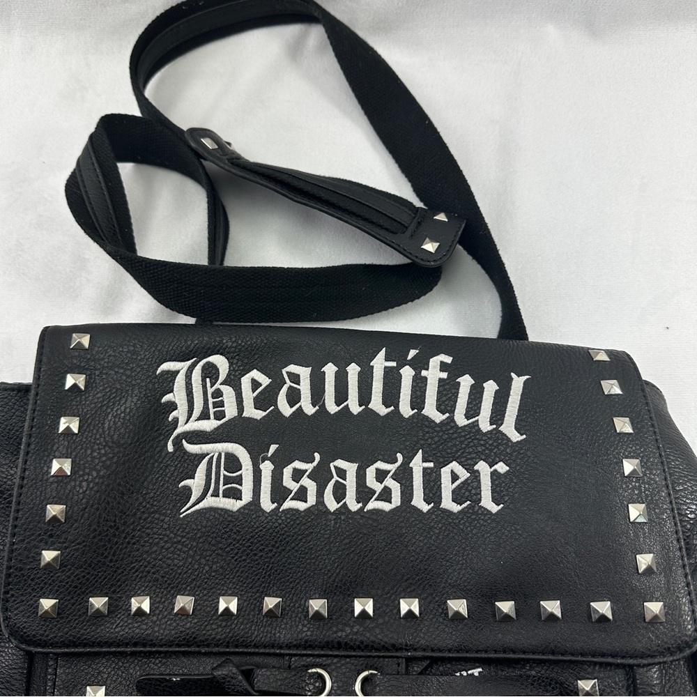 Beautiful Disaster Backpack Gothic Should Bag BD … - image 4
